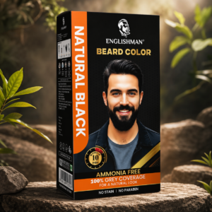 Englishman Natural Black Beard Color – Ammonia-Free | 100% Grey Coverage in 10 Minutes