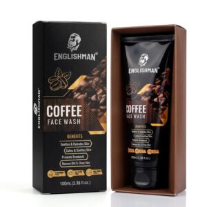 Englishman Coffee Face Wash – Hydrates & Soothes Skin, Prevents Breakouts, Removes Dirt – For All Skin Types – 100ml
