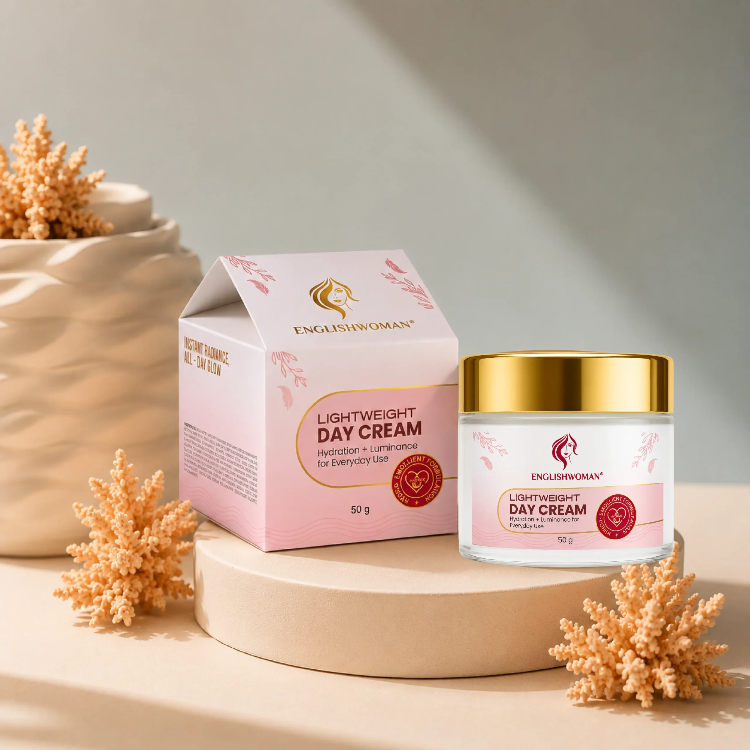 Englishwoman Day Cream | Moisturizing Face Cream with Sun Protection & Hydration