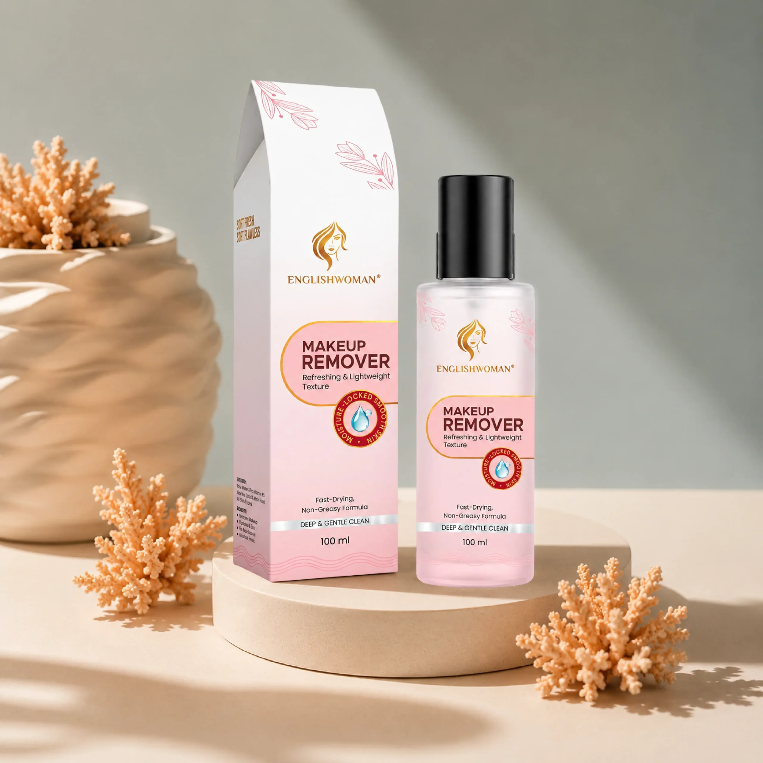 Englishwoman Makeup Remover | Removes Waterproof Makeup | Deep Cleansing & Hydrating Formula