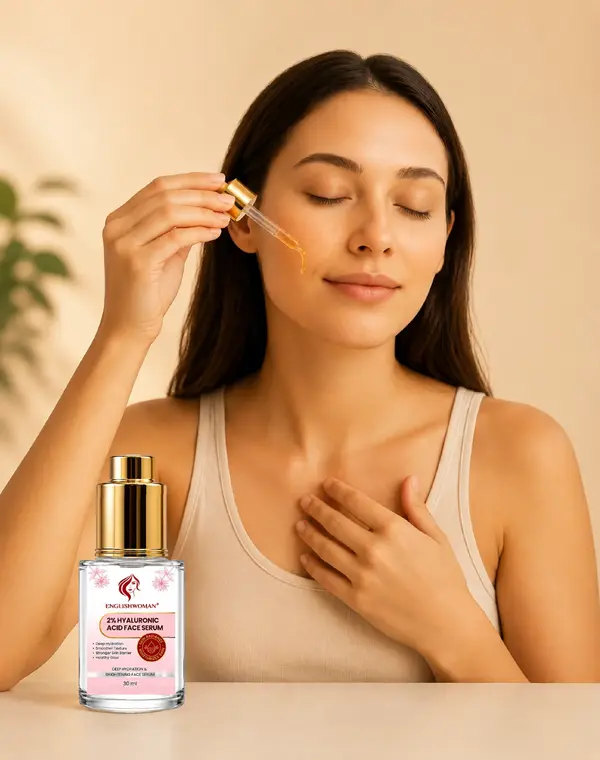 Englishwoman 2% Hyaluronic Acid Face Serum for hydrated and glowing skin Englishwoman 2% Hyaluronic Acid Face Serum for hydrated and glowing skin