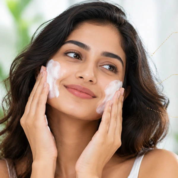 Man applying face cream for moisturized and healthy-looking skin
